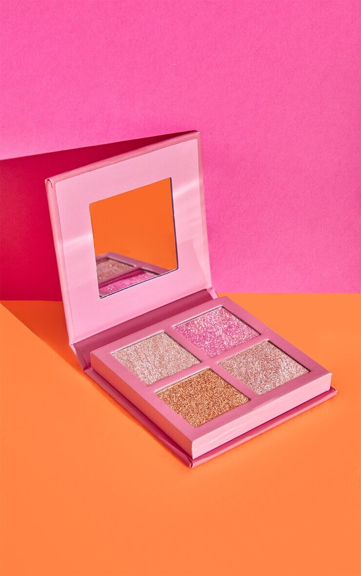 PrettyLittleThing Makeup Obsession Glow Crush Highlighter Palette Sun Drenched