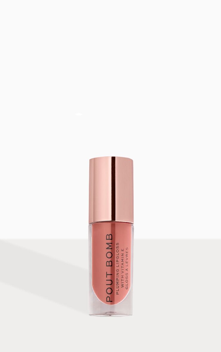 PrettyLittleThing Makeup Revolution Pout Bomb Plumping Lip Gloss Kiss  - Kiss - Size: One Size