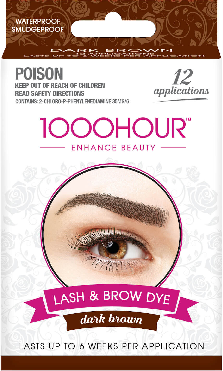 1000 Hour Eyelash & Brow Dye Kit - Dark Brown