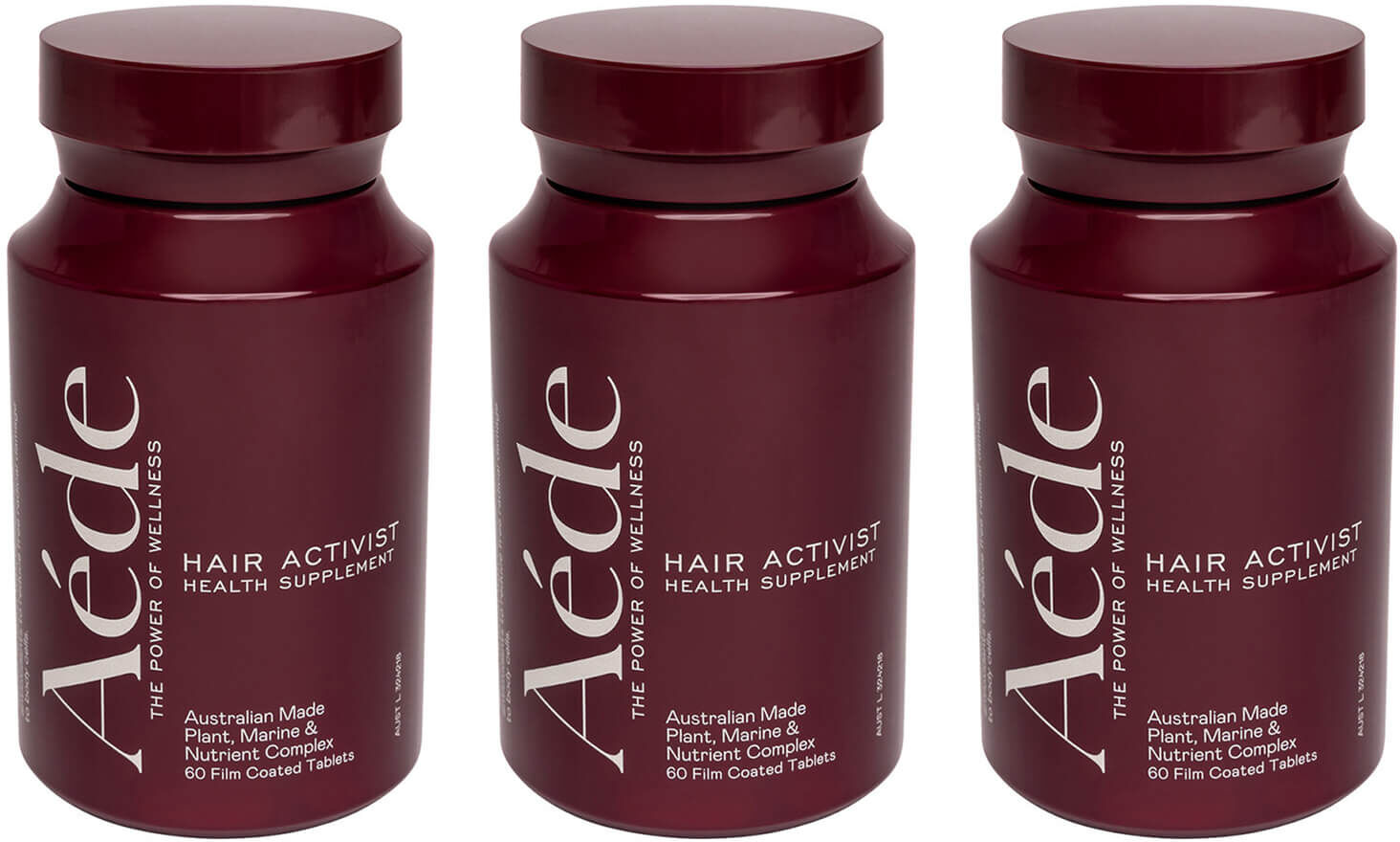 Aéde Hair Activist Health Supplement - 3 Months (180 Tablets) (Worth $180.00)