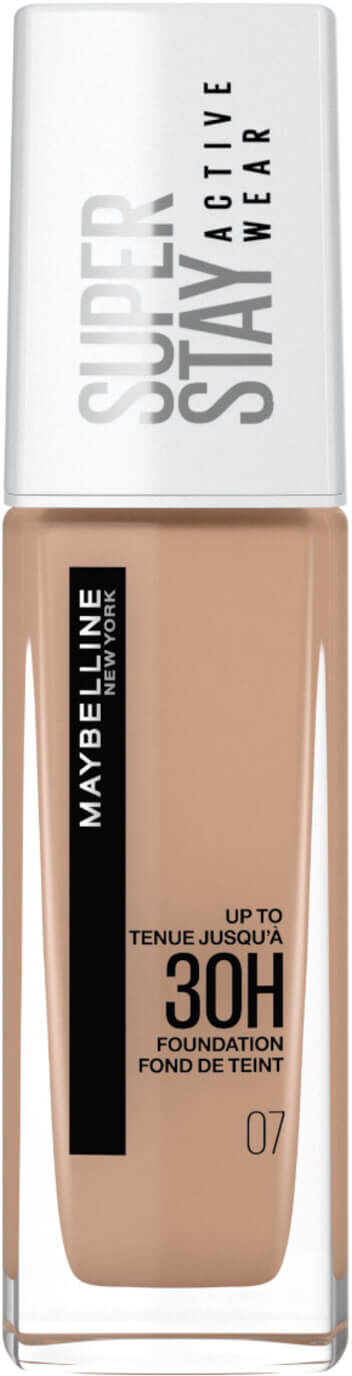 Maybelline Superstay Active Wear Full Coverage 30H Liquid Foundation with Hyaluronic Acid 30ml - 07 Classic Nude