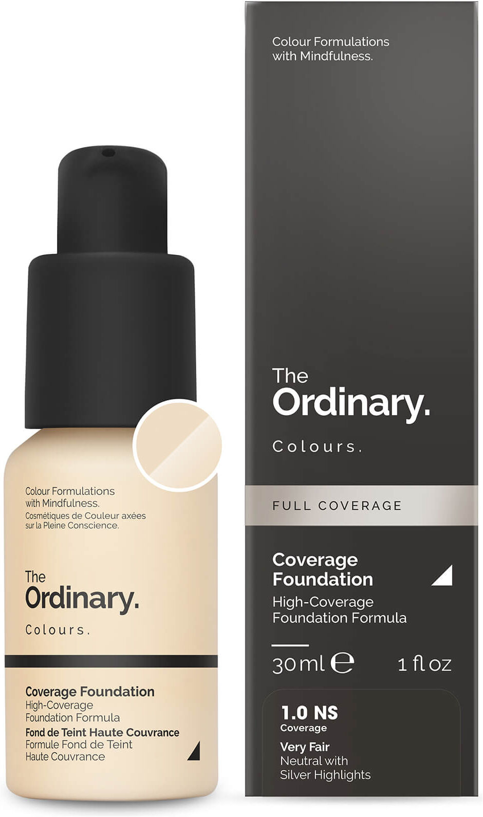 The Ordinary Coverage Foundation 30ml (Various Shades) - 1.0P