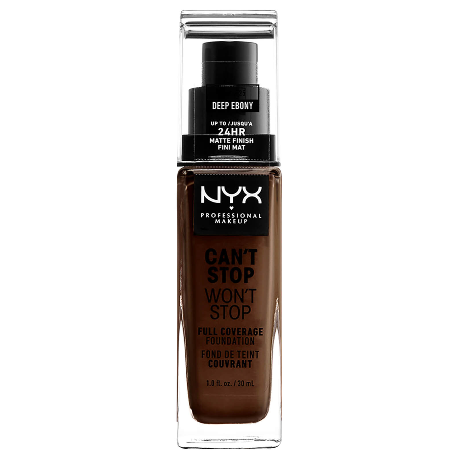 NYX Professional Makeup Can't Stop Won't Stop Full Coverage Liquid Foundation 30ml (Various Shades) - 12.7 Neutral Tan - Neutral Medium Light