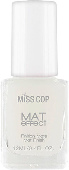 Miss Cop Vernis à Ongles Soin Top Coat Effet Mat 12ml