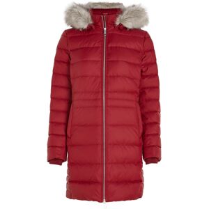 Tommy Hilfiger Curve Daunenmantel »CRV TYRA DOWN COAT WITH FUR«, PLUS SIZE CURVE rouge  50