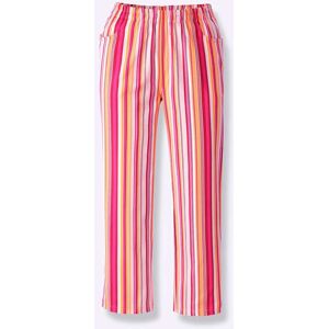 Classic Basics Caprihose apricot-rot-gestreift  54