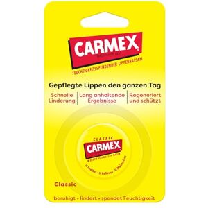 Carmex Classic Lippenbalsam Tiegel, 8er Pack (8 x 7,5 g) der original medizinische Lippenbalsam – feuchtigkeitsspendend, schützend und beruhigend für trockene und rissige Lippen