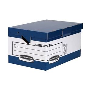 Bankers Box Ablageschachtel blau/ weiß ERGO-Stor