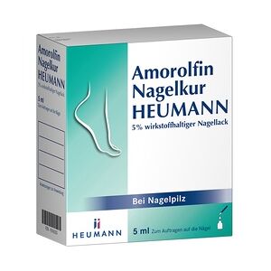 Amorolfin Nagelkur Heumann 5% wirkstoffhaltiger Nagellack Wirkstoffhaltiger Nagellack 5 Milliliter
