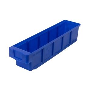 PROREGAL Mega Deal 16x Regalkasten Classic   Blau   HxBxT 8,3x9x40cm   Polypropylen   Sichtlagerkasten, Sortimentskasten, Sortimentsbox, Kleinteilebox