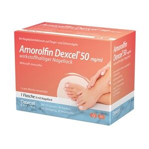 Dexcel Pharma Amorolfin Dexcel 50mg/ml Wirkstoffhaltiger Nagellack 3 Milliliter