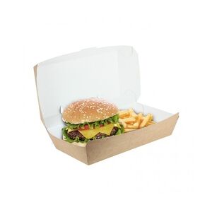 200 Stk. Kraftkarton-Box für Burger-Menü Ref EG0049K