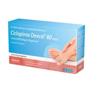 Dexcel Pharma Ciclopirox Dexcel 80mg/g Wirkstoffhaltiger Nagellack 6.6 Milliliter