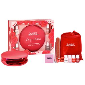 Le Mini Macaron Manicure Kit Le Maxi - Rouge & Moi, 4x 5 Ml.