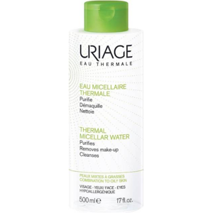 Uriage Eau Micellaire Thermale Combation To Oily Skin, 500 Ml.