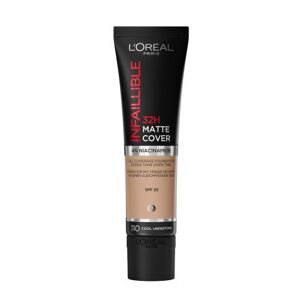 L'OREAL PARIS Ufejlbarlig 32H Matte Cover Foundation langtidsholdbar matterende foundation 110 Cool Undertone/Rose Vanila 30ml