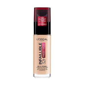 L'OREAL PARIS Ufejlbarlig 32H Fresh Wear Foundation langtidsholdbar ansigtsfond 020 Ivory 30ml