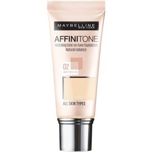 Maybelline Affinitone Foundation fugtgivende foundation 02 Let Porcelæn 30ml