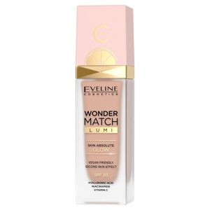 Eveline Cosmetics Wonder Match Lumi luksuriøs ansigtsbelysende foundation 20 Nude 30ml