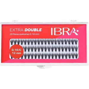 Ibra Ekstra Double Knot-Free C falske øjenvipper 0,10-12mm