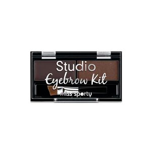 Miss Sporty Studio Eyebrow Kit øjenbrynsmakeup palette 001 Medium Brown 1,1g