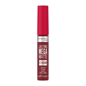 Rimmel Holdbar Mega Matte langtidsholdbar mat flydende læbestift 930 Ruby Passion 7,4ml