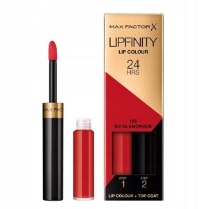 Max Factor Lipfinity Lip Color to-faset flydende læbestift med langvarig effekt 125 So Glamorous