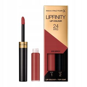 Max Factor Lipfinity Lip Color to-faset flydende læbestift med langvarig effekt 070 Spicy