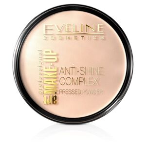 Eveline Cosmetics Art MakeUp Anti-Shine Complex Pressed Powder matterende mineralpudder med silke 32 Naturlig 14g