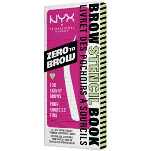 NYX Professional Makeup NYX Prof. Makeup Zero To Brow Stencils 4 Pieces - Skinny Brows