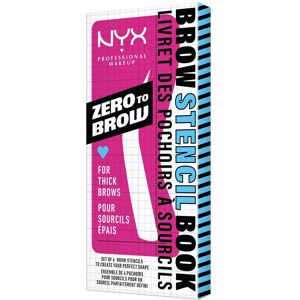 NYX Professional Makeup NYX Prof. Makeup Zero To Brow Stencils 4 Pieces - Thick Brows