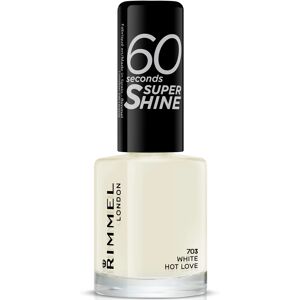 RIMMEL 60 Seconds Nail Polish 8 ml - 703 White hot love