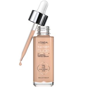 LOreal Paris L'Oreal Paris Cosmetics True Match Nude Plumping Tinted Serum 30 ml - No. 3-4 Light-Medium