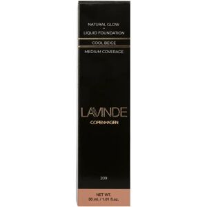 Lavinde Copenhagen Natural Glow Liquid Foundation Cool Beige (209) 30ml - Lavinde Copenhagen - Cosmetics - Buump