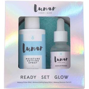 Lunar Glow Hudpleje Ansigtspleje Gavesæt Makeup Remover 1 pce. + Moisture Setting Spray 100 ml + Makeup Primer 30 ml