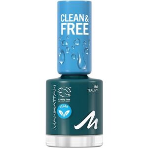 Manhattan Make-up Negle Clean & Free Nail Lacquer 168 Teal Ivy / Sage Storm