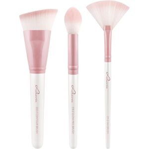 Luvia Cosmetics Brush Brush Set Prime Vegan Candy Highlight & Contour Set Fan Brush + Glow Pro Brush + Contour Brush
