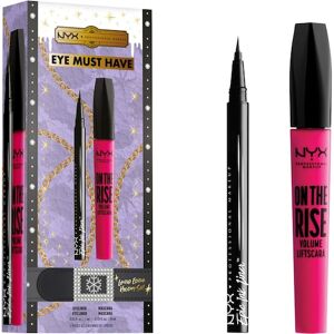 NYX Professional Makeup Øjenmakeup Mascara X-mas Eye Must Have Epic Eye Liner  1 ml + On The Rise Volume Mascara 10 ml