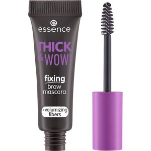 Essence Øjne Øjenbryn Thick & Wow! Fixing Brow Mascara + Volumizing Fibers 04 Espresso Brown