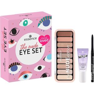 Essence Øjne Øjenskygger Gavesæt Øjenskyggeprimer 5 ml + øjenskyggepalet 10 g + eyelinerblyant 01 Black Waterproof 1 0,28 g.