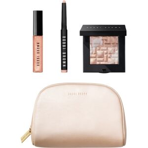 Bobbi Brown Make-up Kinder Gave sæt Highlighting Powder i Pink Glow 8 g + Long-Wear Cream Shadow Stick i Golden Pink 1,6 g + Deluxe Mini Crushed Oil-Infused Gloss Shimmer i Bellini 4 g + Make-up-pose