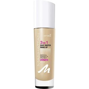 Manhattan Make-up Ansigt 3in1 Easy Match Make up No. 34 Soft Beige