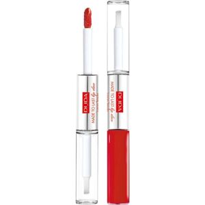 PUPA Milano Læber Lipgloss Made To Last Lip Duo No. 018 Imperial Red