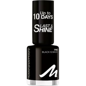 Manhattan Make-up Negle Last & Shine Nail Polish No. 790 Black Is Back