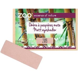 zao Øjne Eyeshadow & Primer Refill Rectangular Eyeshadow Matt 208 Pink Nude