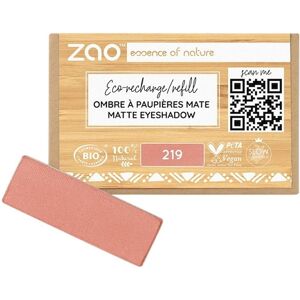 zao Øjne Eyeshadow & Primer Refill Rectangular Eyeshadow Matt 219 Terracotta