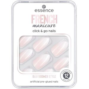 Essence Negle Kunstige negle French Manicure Click & Go Nails Nr. 02 Babyboomer Style