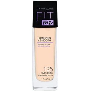 Maybelline Fit Me Luminous + Smooth Foundation - 125 Nude Beige Beige