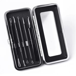 INF 5 Pack Blackhead Remover Acne Needle Tools Kit Sort Sort