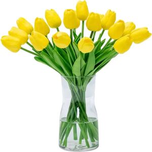 GGNO 20 stk Real Touch Latex Kunstige Tulipaner Blomster Falske Tulipaner